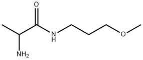 2-Amino-N-(3-methoxypropyl)-DL-propanamide 구조식 이미지