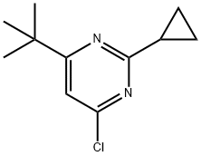 4-(tert-butyl)-6-chloro-2-cyclopropylpyrimidine 구조식 이미지