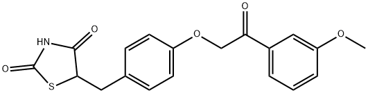 5-(4-(2-(3-METHOXYPHENYL)-2-OXOETHOXY)BENZYL)THIAZOLIDINE-2,4-DIONE Structure