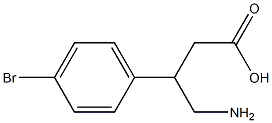 4-Amino-3-(4-bromophenyl)butyric acid Structure
