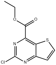 Ethyl 2-chlorothieno[3,2-d]pyrimidine-4-carboxylate 구조식 이미지