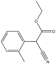 Benzeneacetic acid, a-cyano-2-methyl-, ethyl ester Structure