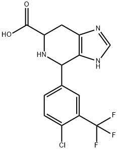 4-[4-chloro-3-(trifluoromethyl)phenyl]-3H,4H,5H,6H,7H-imidazo[4,5-c]pyridine-6-carboxylic acid Structure