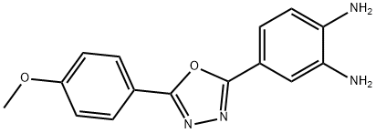 4-(5-(4-methoxyphenyl)-1,3,4-oxadiazol-2-yl)benzene-1,2-diamine 구조식 이미지