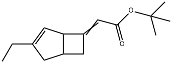 tert-butyl 2-(3-ethylbicyclo[3.2.0]hept-3-en-6-ylidene)acetate Structure