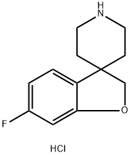 6-Fluoro-2H-spiro[1-benzofuran-3,4'-piperidine] hydrochloride Structure