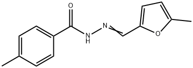 4-methyl-N'-[(5-methyl-2-furyl)methylene]benzohydrazide Structure