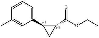 TRANS-ETHYL 2-(M-TOLYL)CYCLOPROPANECARBOXYLATE Structure