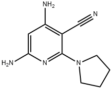 4,6-Diamino-2-pyrrolidin-1-yl-nicotinonitrile Structure
