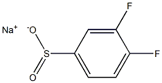 sodium:3,4-difluorobenzenesulfinate Structure