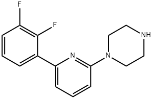 Piperazine, 1-[6-(2,3-difluorophenyl)-2-pyridinyl]- Structure