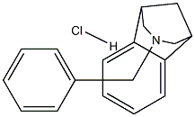 1,5-Methano-1H-3-benzazepine, 2,3,4,5-tetrahydro-3-(phenylmethyl)- hydrochloride Structure