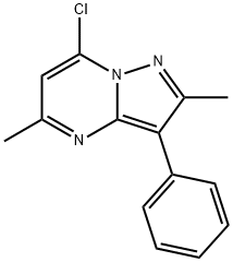 7-chloro-2,5-dimethyl-3-phenylpyrazolo[1,5-a]pyrimidine Structure