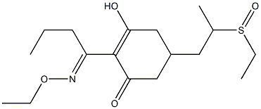 2-Cyclohexen-1-one,2-[1-(ethoxyimino)butyl]-5-[2-(ethylsulfinyl)propyl]-3-hydroxy- Structure