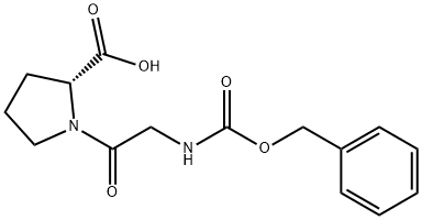 D-Proline, 1-[N-[(phenylmethoxy)carbonyl]glycyl]- Structure