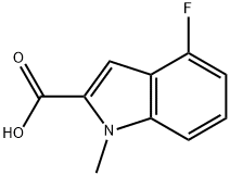 4-Fluoro-1-methyl-1H-indole-2-carboxylic acid Structure