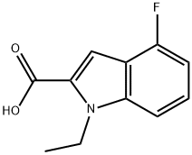 1-ethyl-4-fluoro-1H-indole-2-carboxylic acid Structure