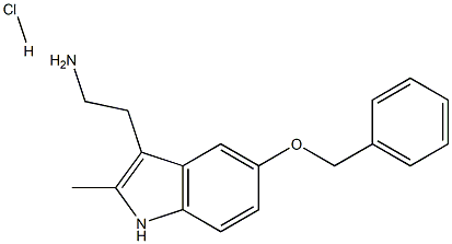 2-(2-methyl-5-phenylmethoxy-1H-indol-3-yl)ethanamine:hydrochloride 구조식 이미지