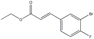 (E)-ethyl 3-(3-bromo-4-fluorophenyl)acrylate Structure