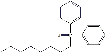Phosphine sulfide, octyldiphenyl- 구조식 이미지