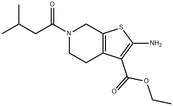 ethyl 2-amino-6-(3-methylbutanoyl)-4H,5H,6H,7H-thieno[2,3-c]pyridine-3-carboxylate Structure