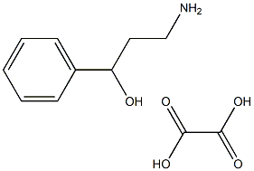 3-Amino-1-phenylpropan-1-ol oxalate 구조식 이미지