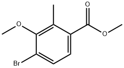 methyl 4-bromo-3-methoxy-2-methylbenzoate Structure