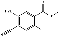 5-Amino-4-cyano-2-fluoro-benzoic acid methyl ester 구조식 이미지