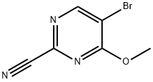 5-bromo-4-methoxypyrimidine-2-carbonitrile Structure