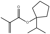 2-Propenoic acid, 2-methyl-, 1-(1-methylethyl)cyclopentyl ester Structure