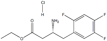 (R)-Ethyl 2,4,5-trifluoro-b-homophenylalaninateHCl Structure