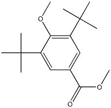 Benzoic acid, 3,5-bis(1,1-dimethylethyl)-4-methoxy-, methyl ester 구조식 이미지