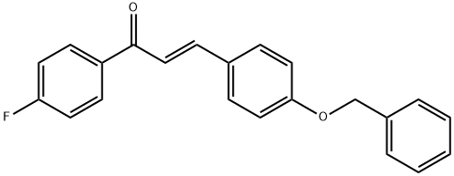 (2E)-3-[4-(benzyloxy)phenyl]-1-(4-fluorophenyl)prop-2-en-1-one 구조식 이미지