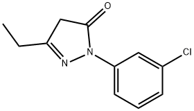 1-(3-CHLOROPHENYL)-3-ETHYL-4,5-DIHYDRO-1H-PYRAZOL-5-ONE Structure