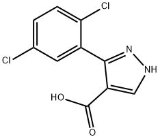 5-(2,5-dichlorophenyl)-1H-pyrazole-4-carboxylic acid 구조식 이미지