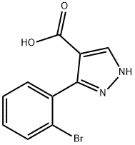 5-(2-bromophenyl)-1H-pyrazole-4-carboxylic acid Structure