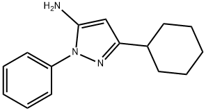 3-cyclohexyl-1-phenyl-1H-pyrazol-5-amine Structure