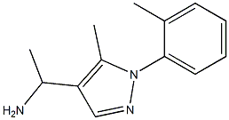 1-[5-methyl-1-(2-methylphenyl)pyrazol-4-yl]ethanamine 구조식 이미지