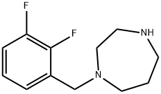 1-[(2,3-difluorophenyl)methyl]-1,4-diazepane 구조식 이미지
