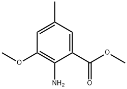 methyl-3-methoxy-5-methyl anthranilate Structure