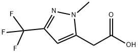 2-[2-methyl-5-(trifluoromethyl)pyrazol-3-yl]acetic acid 구조식 이미지