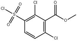 2,6-Dichloro-3-chlorosulfonyl-benzoic acid methyl ester Structure