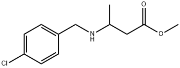 methyl 3-{[(4-chlorophenyl)methyl]amino}butanoate Structure
