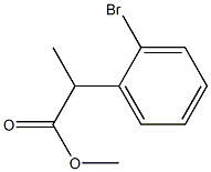 Benzeneacetic acid, 2-bromo-a-methyl-, methyl ester 구조식 이미지