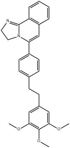 2,3-Dihydro-5-[4-[2-(3,4,5-trimethoxyphenyl)ethyl]phenyl]imidazo[2,1-a]isoquinoline Structure