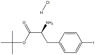 DL-4-iodo- Phenylalanine 1,1-dimethylethyl ester, hydrochloride 구조식 이미지