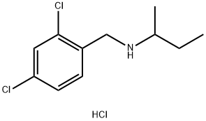 (butan-2-yl)[(2,4-dichlorophenyl)methyl]amine hydrochloride Structure