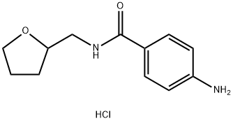 4-amino-N-(tetrahydro-2-furanylmethyl)benzamide hydrochloride Structure