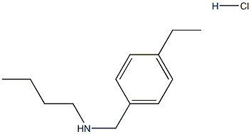 butyl[(4-ethylphenyl)methyl]amine hydrochloride 구조식 이미지