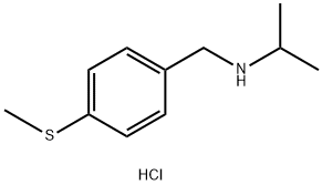 {[4-(methylsulfanyl)phenyl]methyl}(propan-2-yl)amine hydrochloride Structure